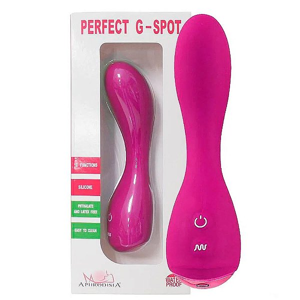 VIBRADOR PERFECT G-SPOT APHRODISIA 10 VIBRAÇÕES (PRODUTO SEM CAIXA)