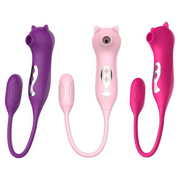 SUGADOR DE CLITORIS RECARREGAVEL COM FUNÇÃO DUPLA