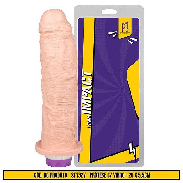 PRÓTESE COM VIBRO  20 x 5,5cm