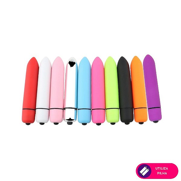 VIBRADOR POWER BULLET 10 VIBRAÇÕES (PILHA)