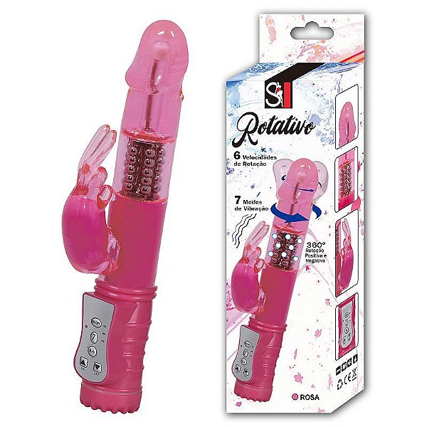 VIBRADOR ROTATIVO RECARREGAVEL 7 VIBRAÇÕES