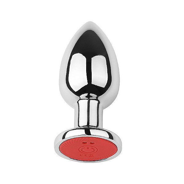 PLUG ANAL COM VIBRO E CONTROLE REMOTO RECARREGAVEL 10 MODOS DE VIBRAÇÃO M