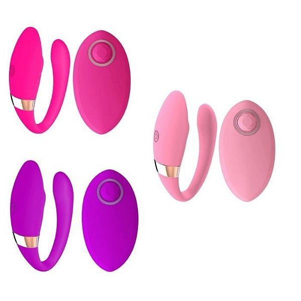 VIBRADOR CASAL COM CONTROLE REMOTO RECARREGAVEL