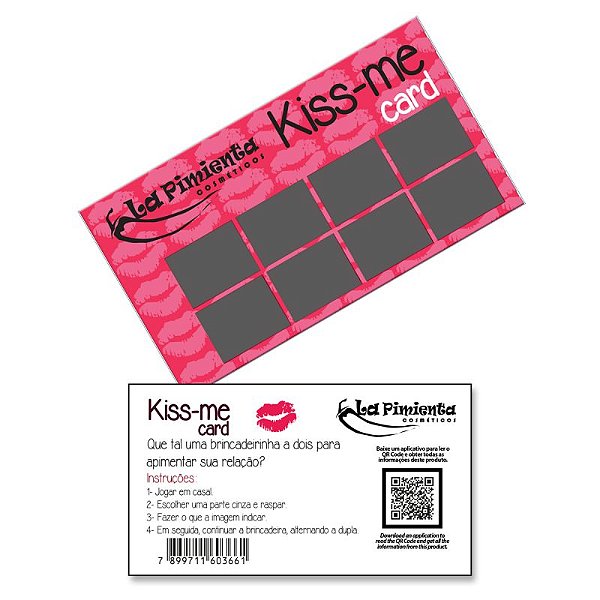 RASPADINHA KISS-ME CARD 5 UNIDADES