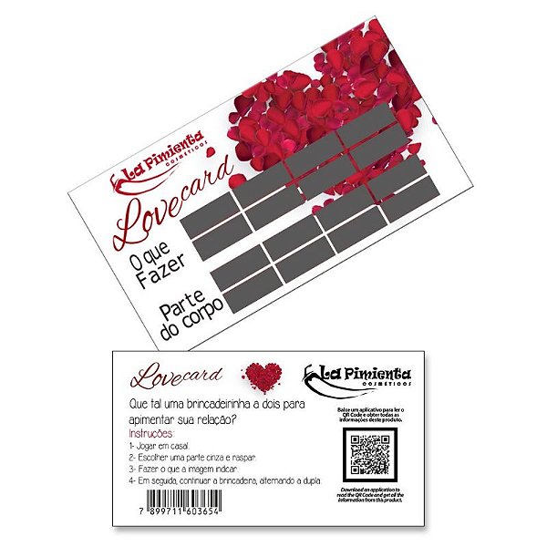 RASPADINHA LOVECARD 5 UNIDADES
