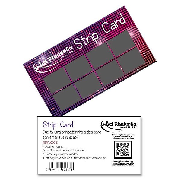 RASPADINHA STRIP CARD 5 UNIDADES