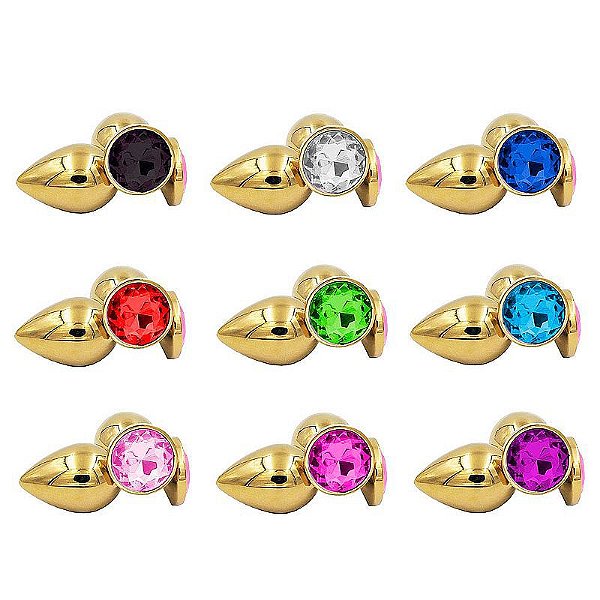 PLUG ANAL DOURADO REDONDO M