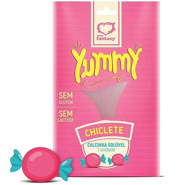 CALCINHA COMESTIVEL YUMMY CHICLETE