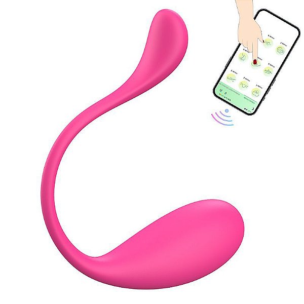 VIBRADOR POR APLICATIVO LOPHIN - RECARREGÁVEL