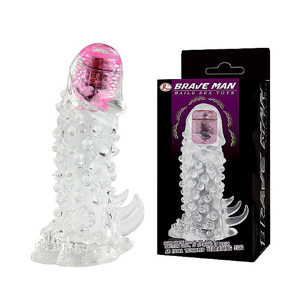 CAPA PENIANA COM VIBRO 16 x 4cm