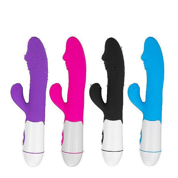 VIBRADOR DE PONTO G E CLITORIS RECARREGÁVEL 30 VIBRAÇÕES