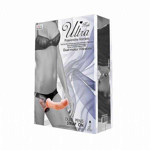CINTA COM PRÓTESE DUPLA E VIBRO