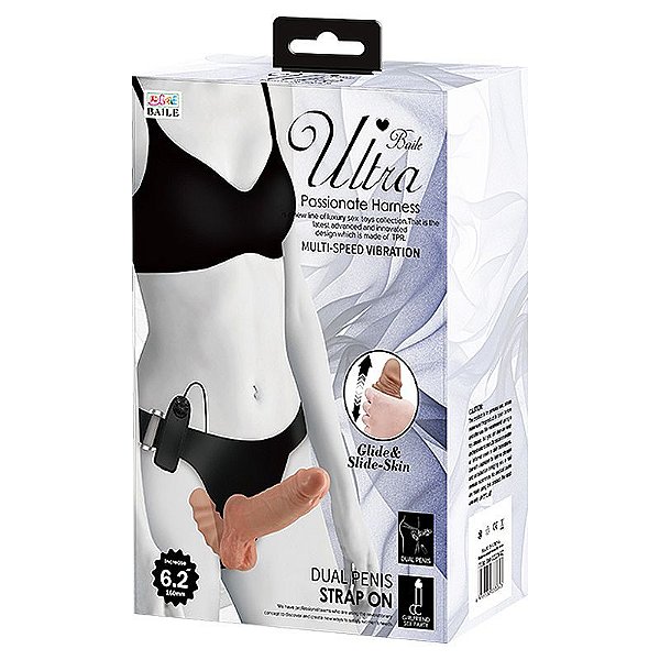 CINTA COM PRÓTESE DUPLA E VIBRO