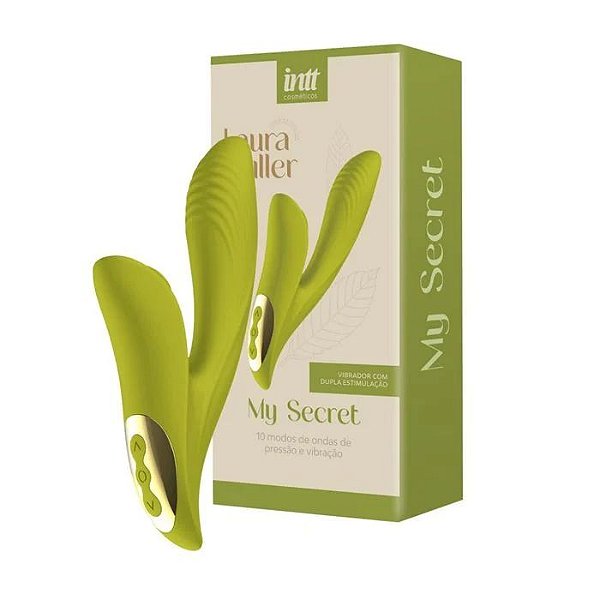 VIBRADOR COM SUGADOR RECARREGÁVEL MY SECRET BY LAURA MULLER