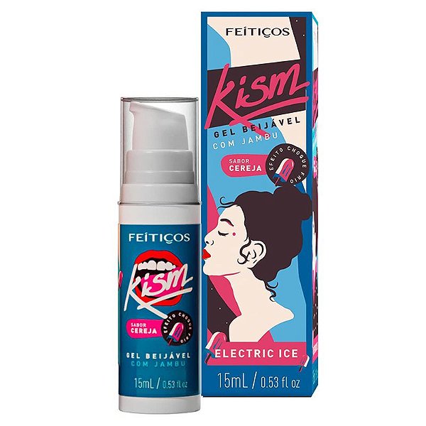 EXCITANTE VIBRADOR LIQUÍDO KISM ELETRIC CEREJA 15ml