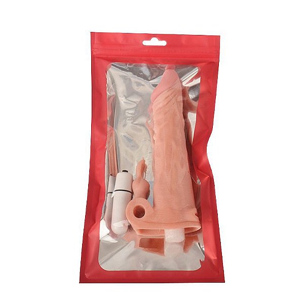 CAPA PENIANA COM VIBRADOR 17,5 x 3cm
