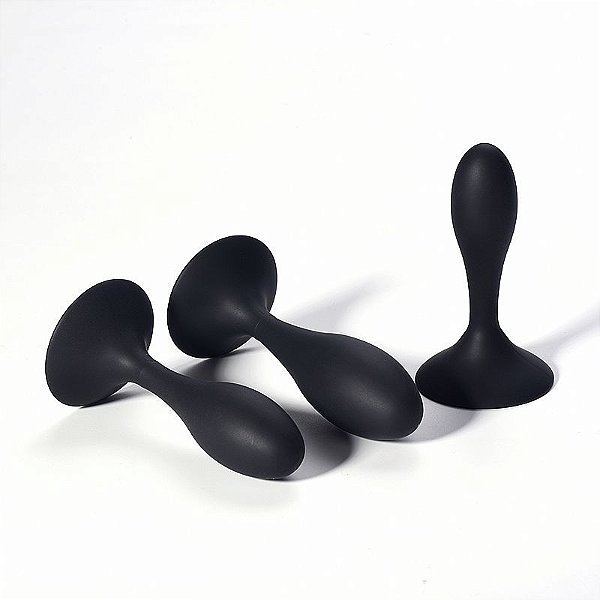 PLUG ANAL EM SILICONE REDONDO 9,1x2,7cm