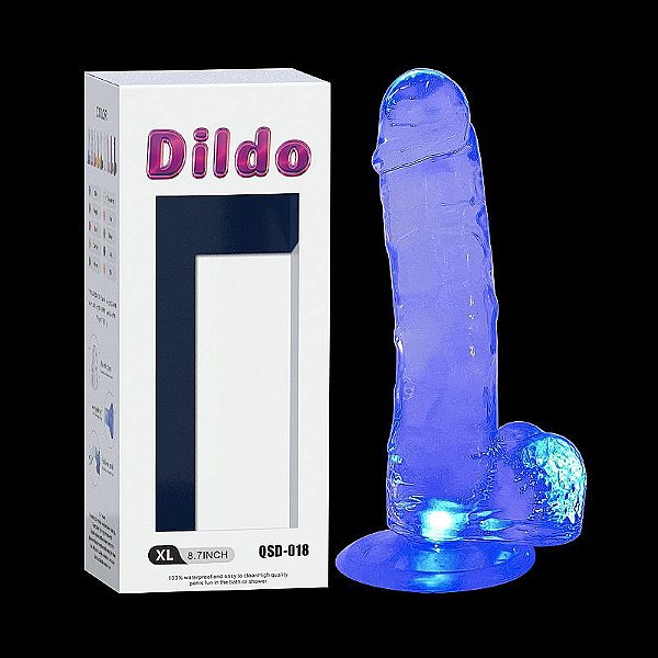 PRÓTESE REALÍSTICA COM LED 18,5x3,6cm