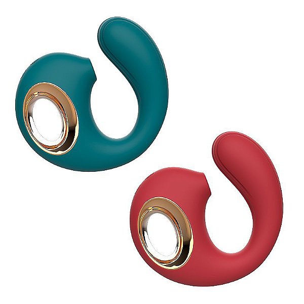 VIBRADOR COM SUGADOR DE CLITÓRIS SNAIL 2