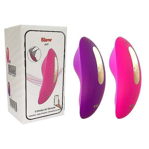 VIBRADOR DE CALCINHA COM APP SLOW RECARREGÁVEL