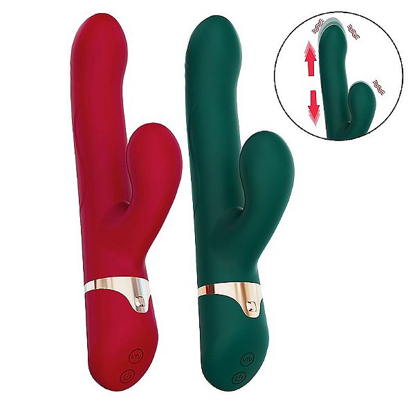 VIBRADOR DE PONTO G E CLITORIANO VAI E VEM