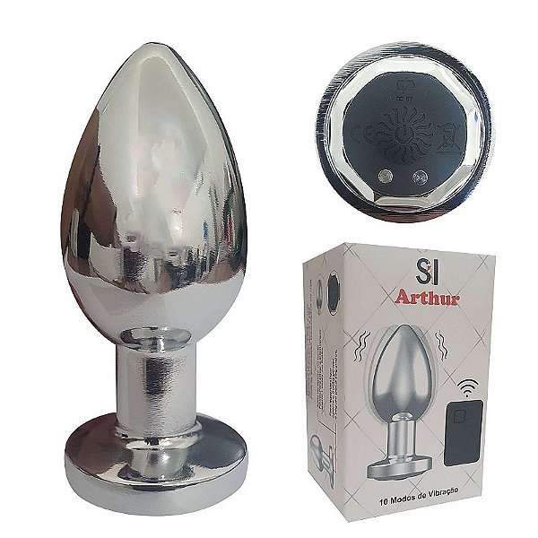 PLUG ANAL COM VIBRADOR E CONTROLE REMOTO M