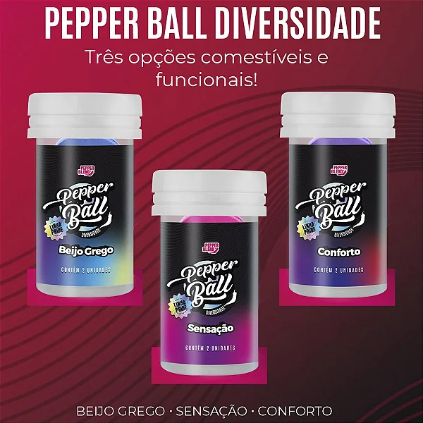BOLINHA PEPPER BALL DIVERSIDADE