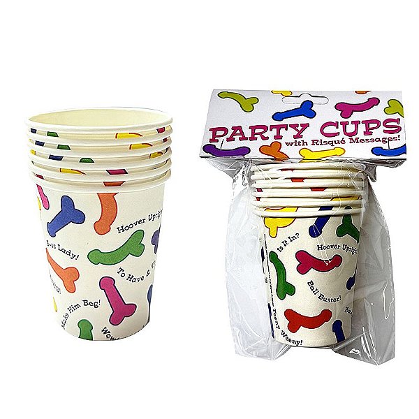 KIT COM 6 COPOS PARTY CUPS