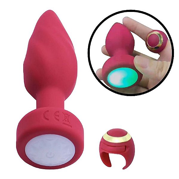 PLUG ANAL COM CONTROLE REMOTO EM FORMATO DE ANEL