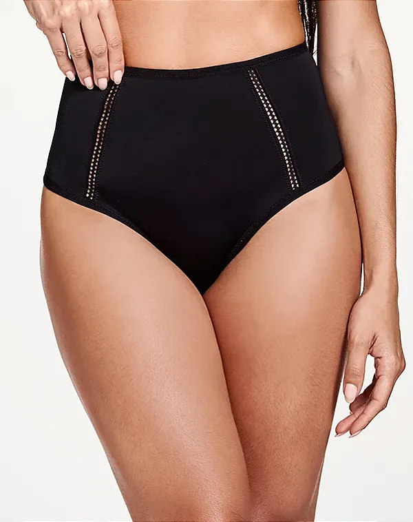 CALCINHA CINTURA ALTA PRETA NAYANE RODRIGUES