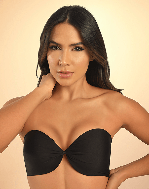 SUTIÃ TOMARA QUE CAIA SEM ALÇAS PRETO NAYANE RODRIGUES