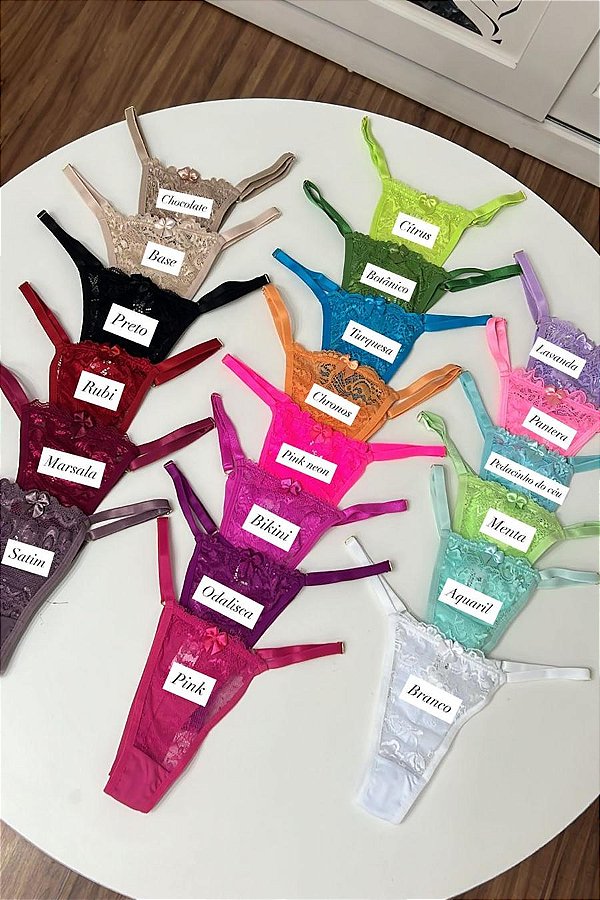 CALCINHA FIO DUPLO COM REGULAGEM