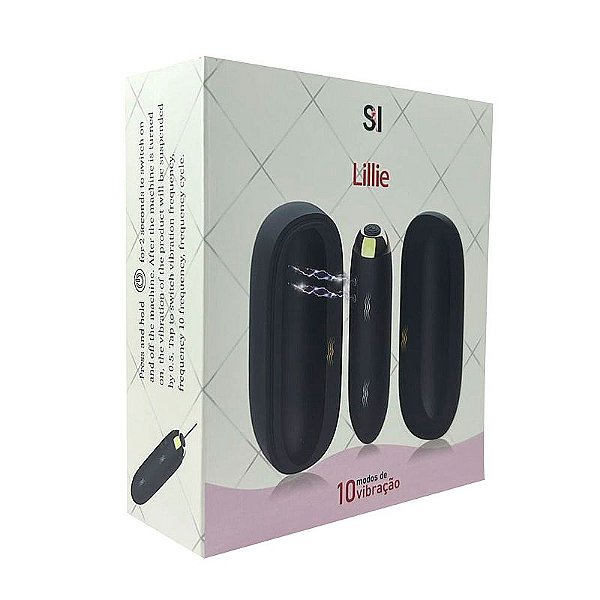 BULLET COM CASE RECARREGÁVEL LILLIE