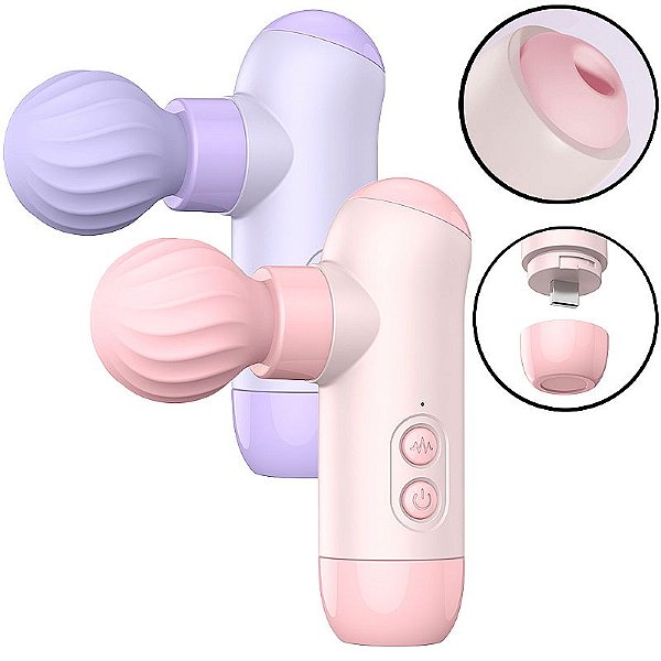 MASSAGEADOR COM PULSAÇÃO RECARREGÁVEL