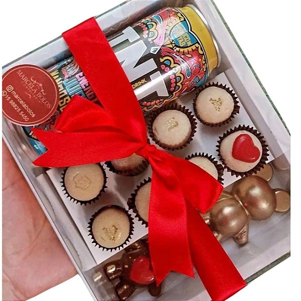 Caixa em borda moldura para 8 doces / modelo caixa petisco e cerveja - 10 unidades