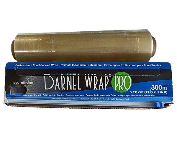 Filme PVC Darnel Wrap 280mmx300m  - caixa com serra deslizante