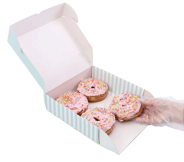 CX PARA TRANSPORTE DONUTS 21,6x21,6x7 PT C/10 UN