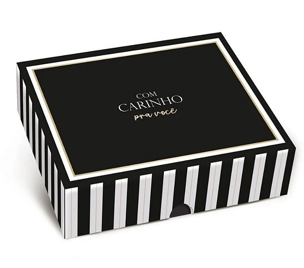 Caixa para presente retangular NEW MAISON CROMUS - 25X20X05 - 3 UNIDADES