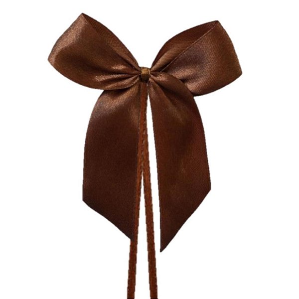 Laço P cetim com fitilho para amarrar - 5 unidades