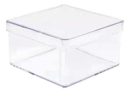 Caixa acrílica transparente 7x7 - 10 unidades