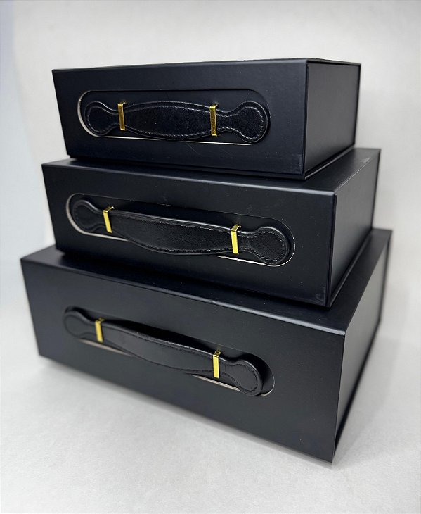 Caixa rígida dobrável com fecho magnético para presente - 1 unidade