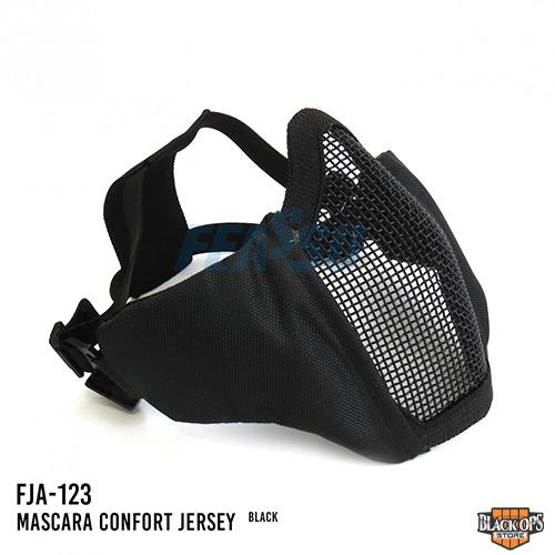 Máscara Jersey Confort Preta - Feasso