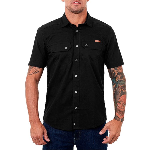 Camisa Endurance Summer Manga Curta - Preta