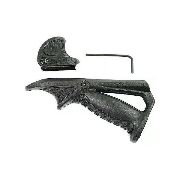 Front Grip Angular Modelo PTK c/ Apoio Polegar - Preto
