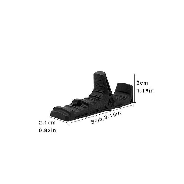 Front Grip Mini para M-Lock/KeyMod - Black