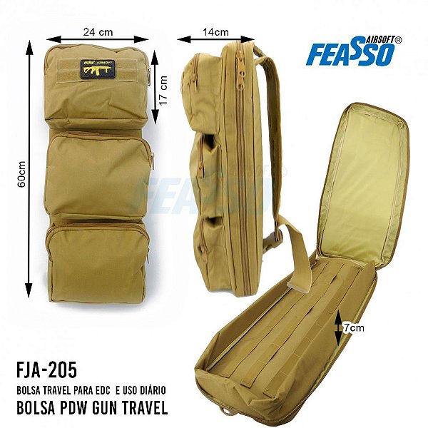 Bolsa PDW Gun Travel Tan