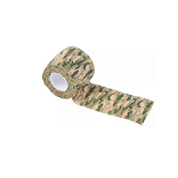 Adesivo Elástico Camo tape 4,5 Metros- Digital Green
