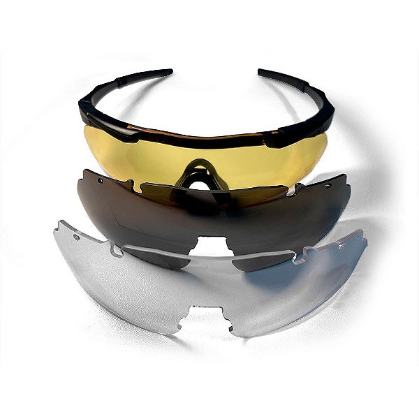 Óculos Tático Warmmo 03 lentes 2.0 mm - Preto