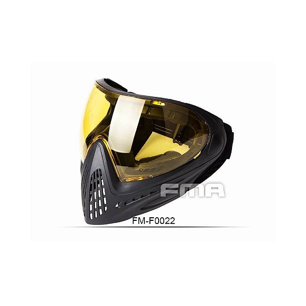 Máscara Dye FMA f1 Airsoft Lente Âmbar