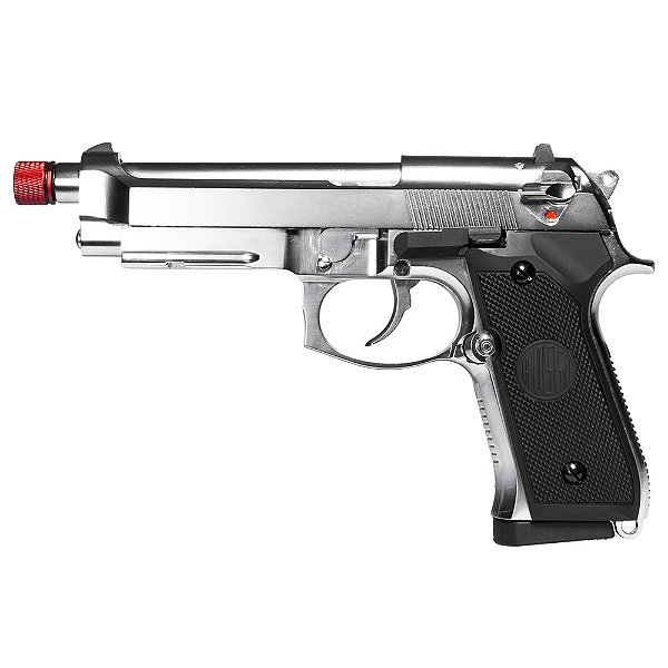 Pistola Airsoft Green Gás Rossi M92 Silver Blowback 6mm